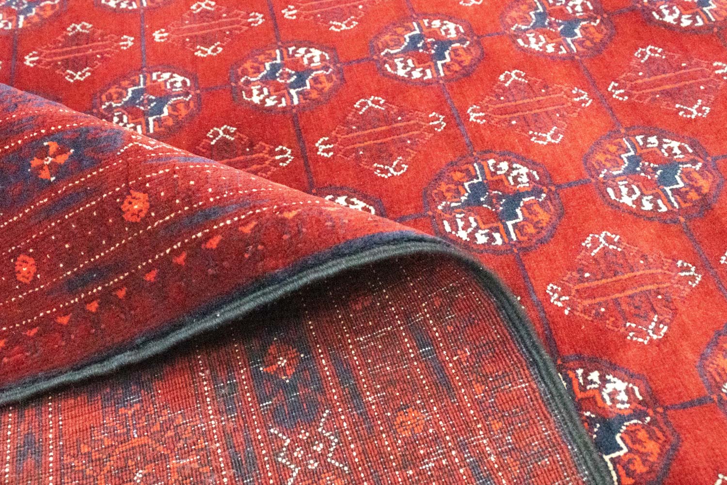 Afghan Teppich - Buchara 297 x 198 cm - dunkelbraun