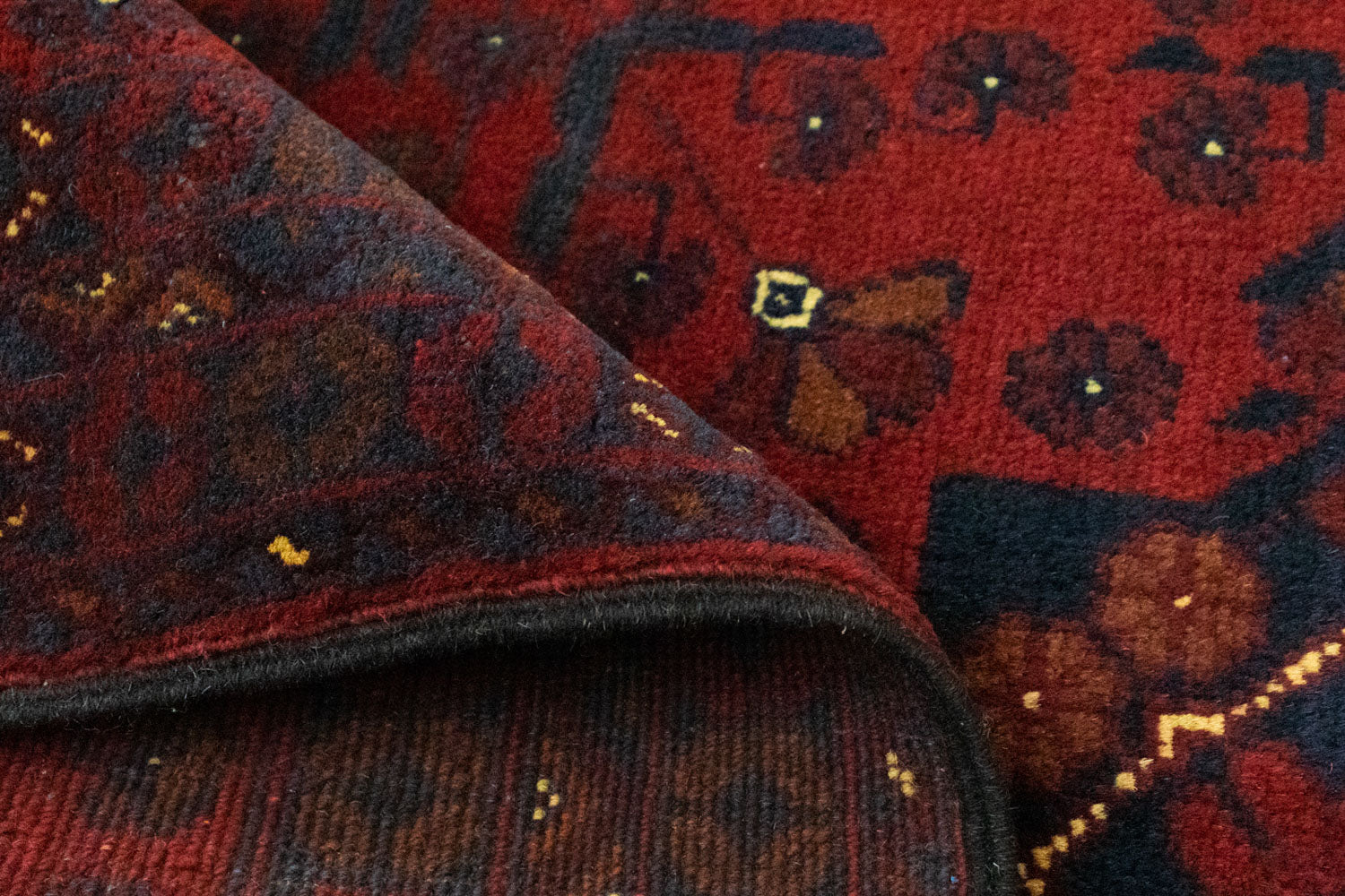Afghan Teppich - Kunduz 125 x 78 cm - rot
