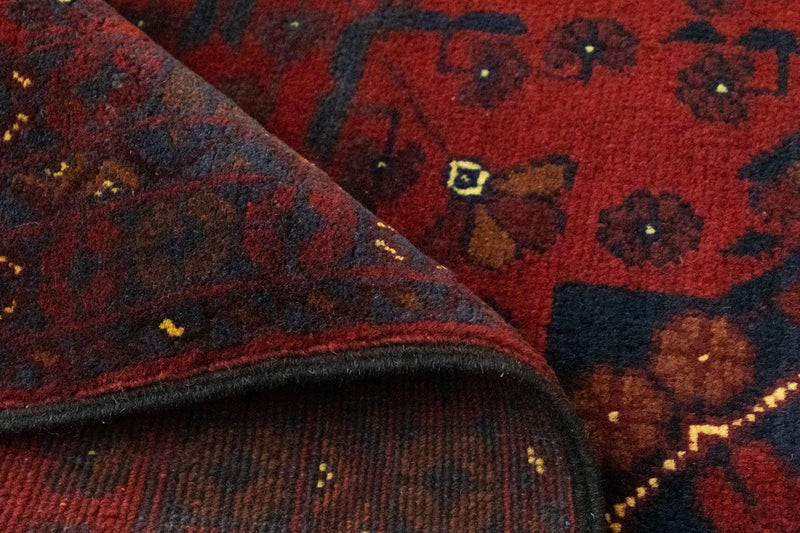 Afghan Teppich - Kunduz 125 x 78 cm - rot