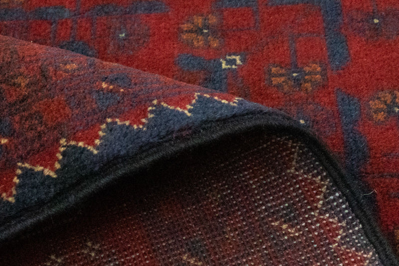 Afghan Teppich - Kunduz 147 x 100 cm - rot