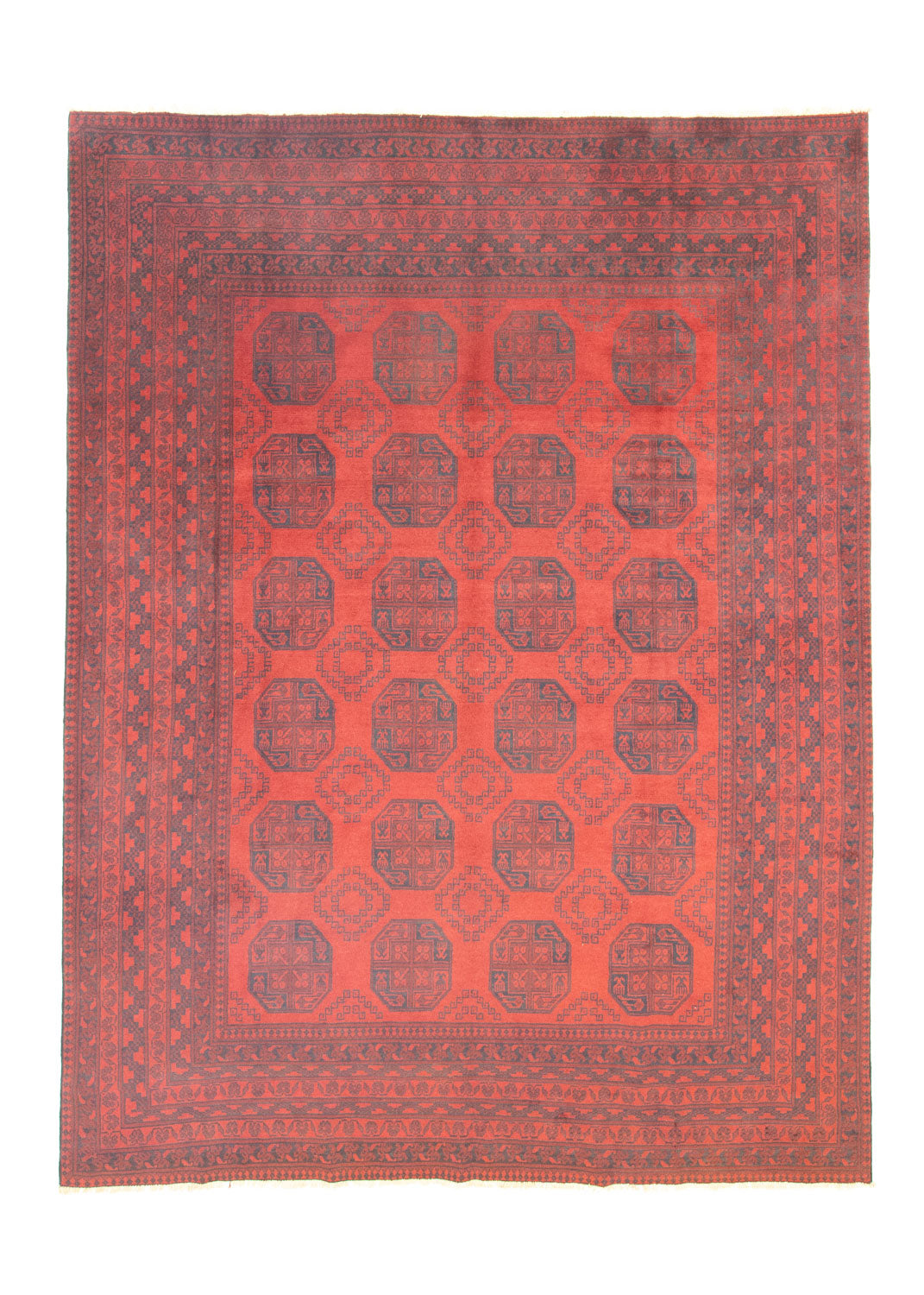 Afghan Teppich - Filpa 329 x 250 cm - dunkelrot