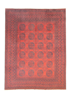 Afghan Teppich - Filpa 329 x 250 cm - dunkelrot