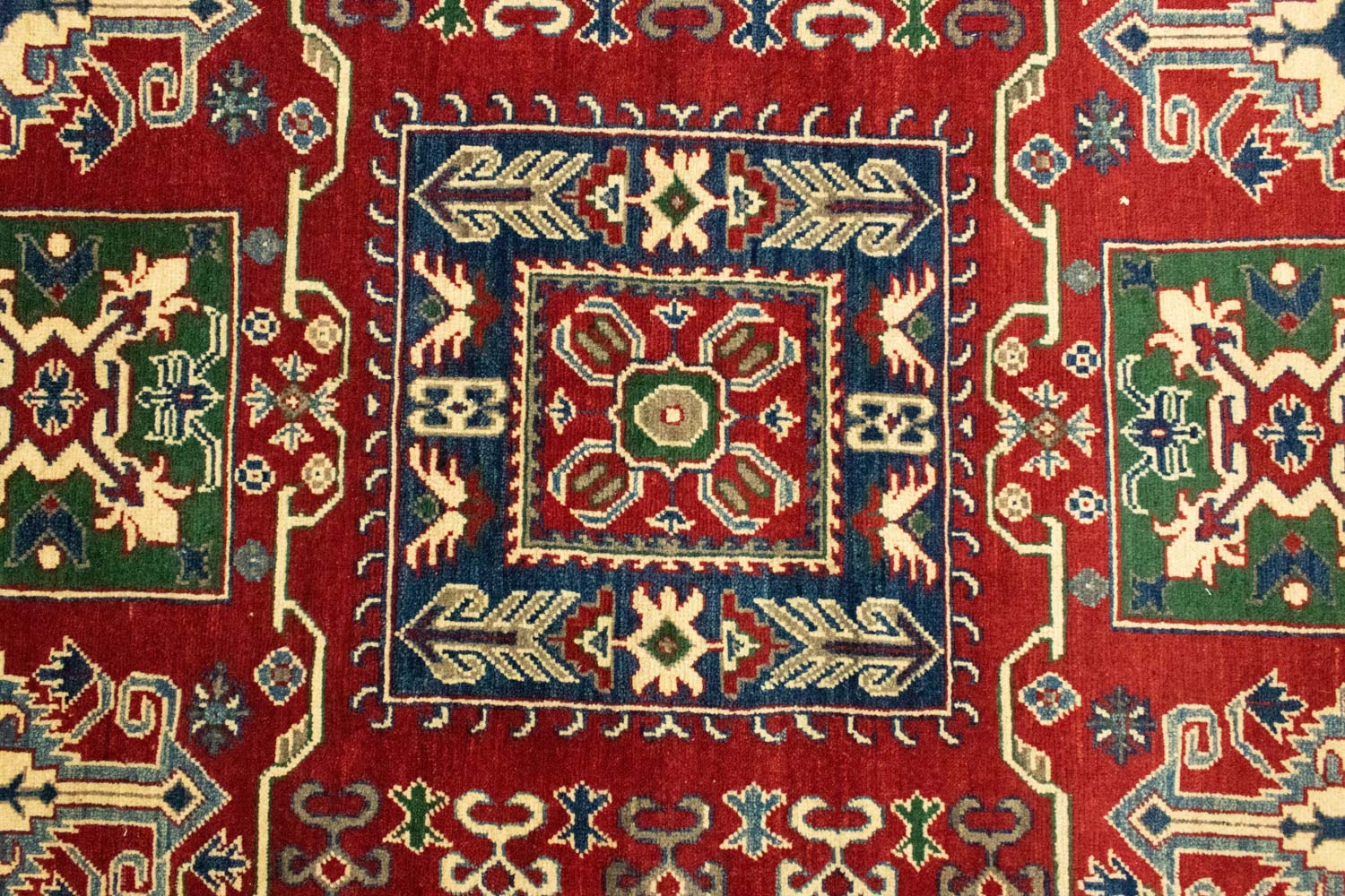 Ziegler Teppich - Kazak 212 x 146 cm - dunkelrot