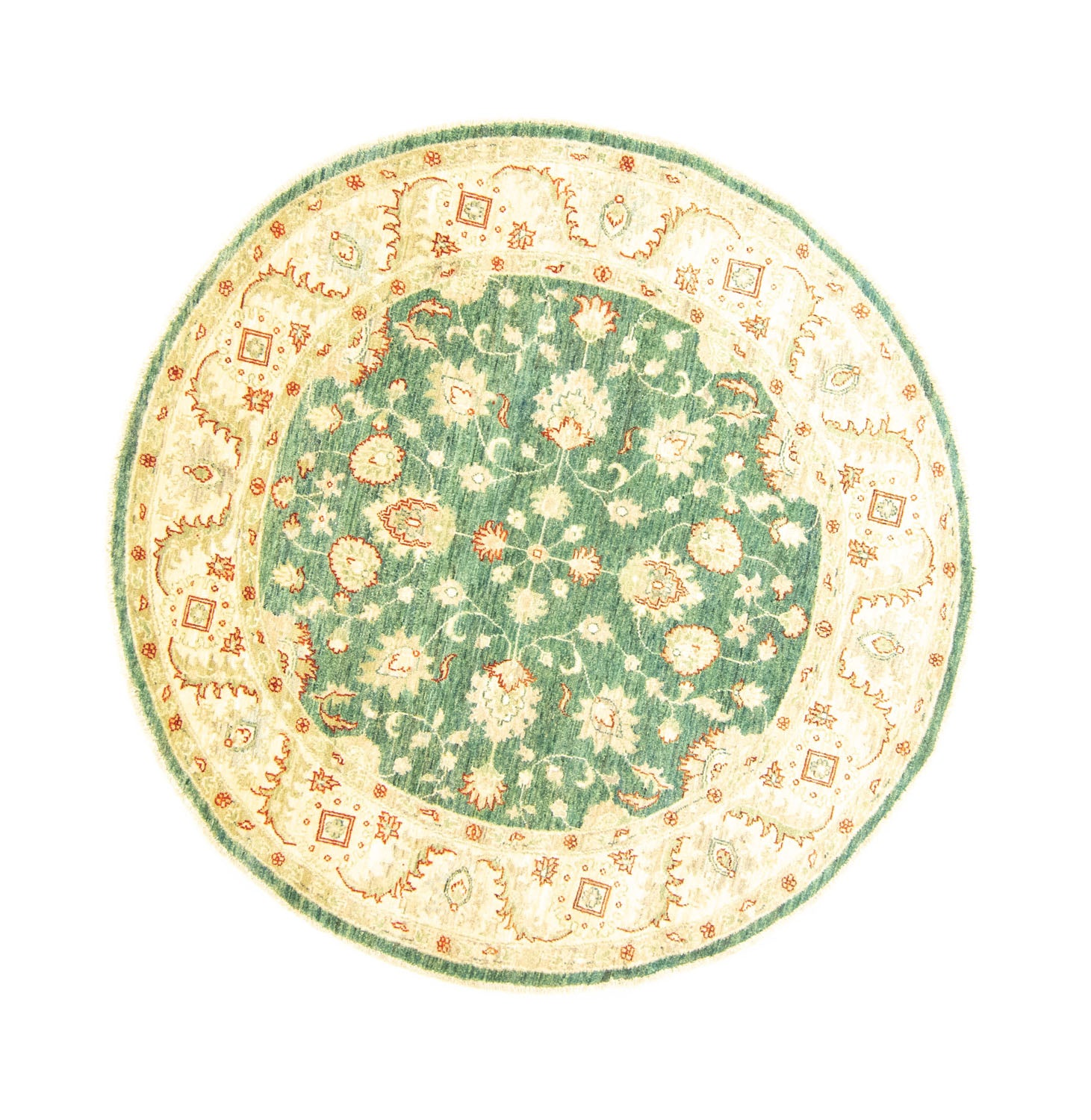 Ziegler Teppich 160 x 160 cm - grün