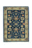 Ziegler Teppich 84 x 62 cm - dunkelblau