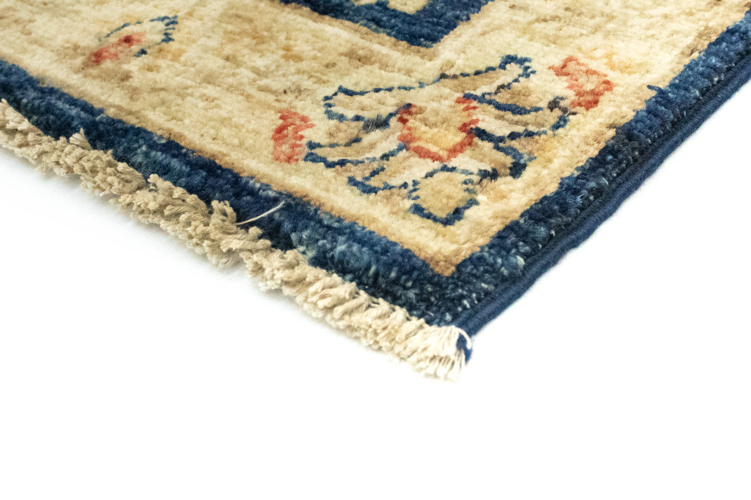 Ziegler Teppich 98 x 52 cm - dunkelblau
