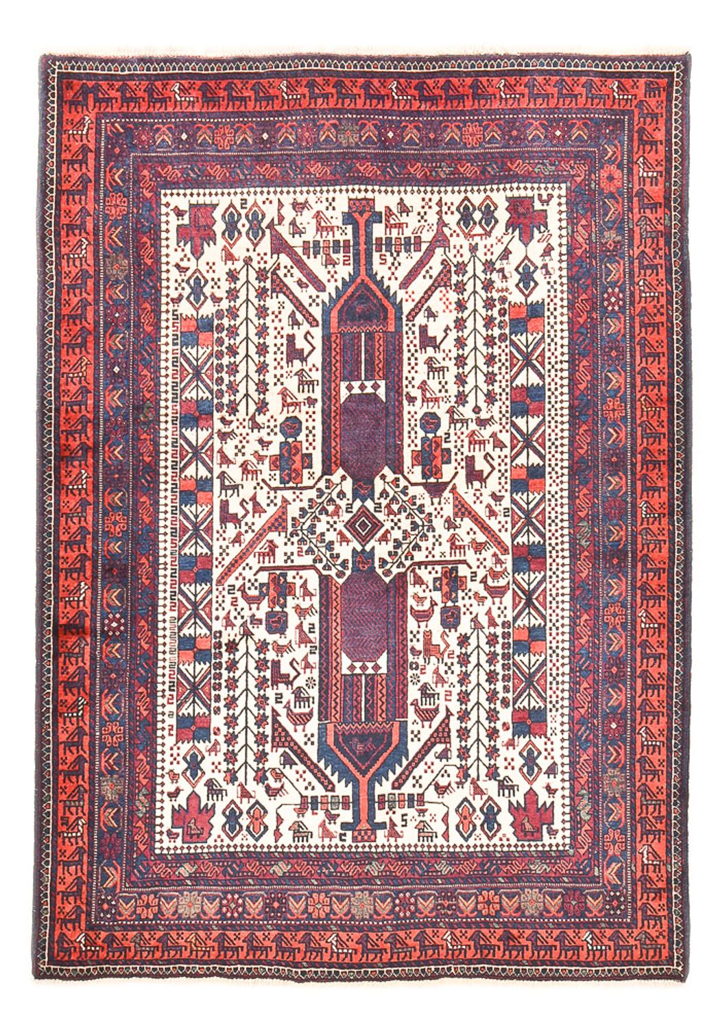 Belutsch Teppich - 210 x 153 cm - creme