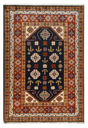 Perserteppich - Nomadic - 197 x 136 cm - dunkelblau