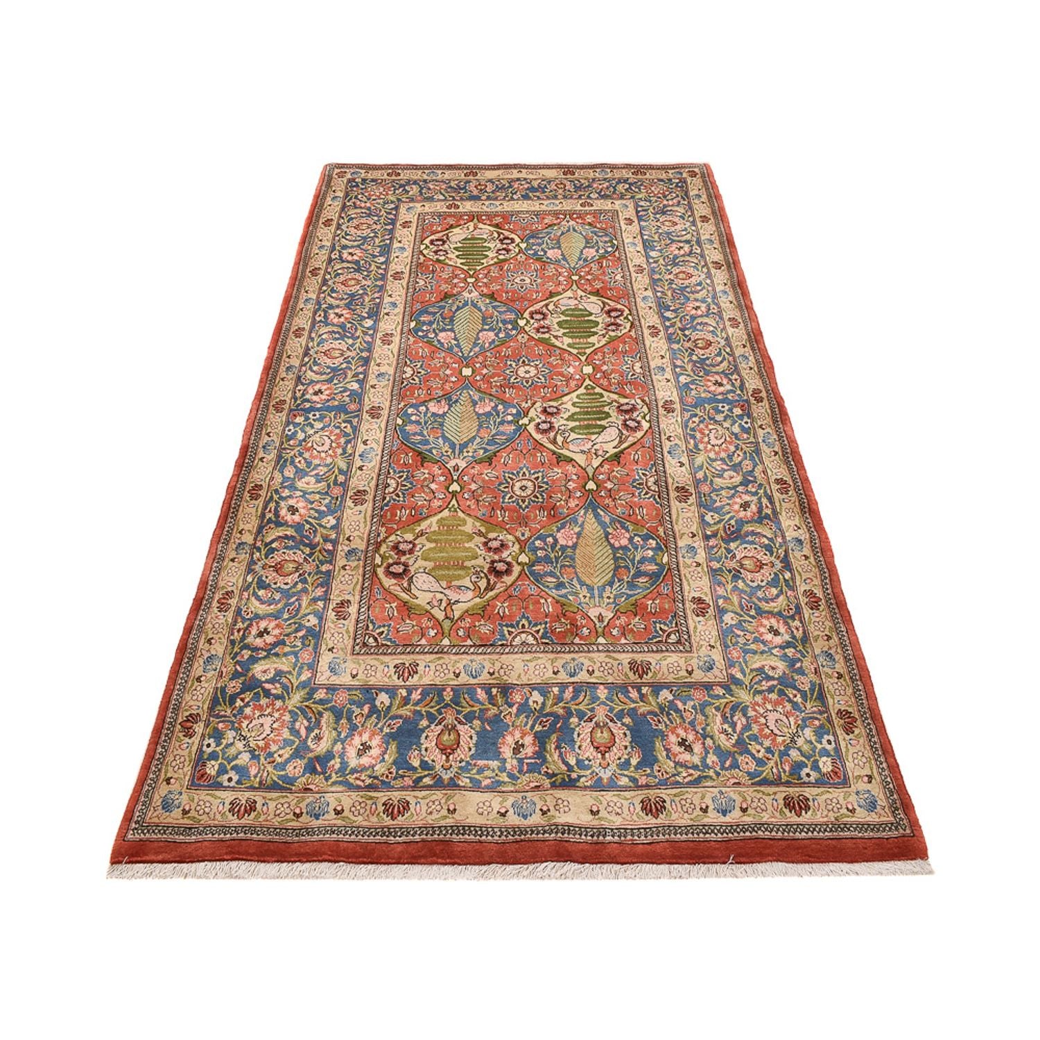 Läufer Perser - Keshan - 282 x 145 cm - mehrfarbig