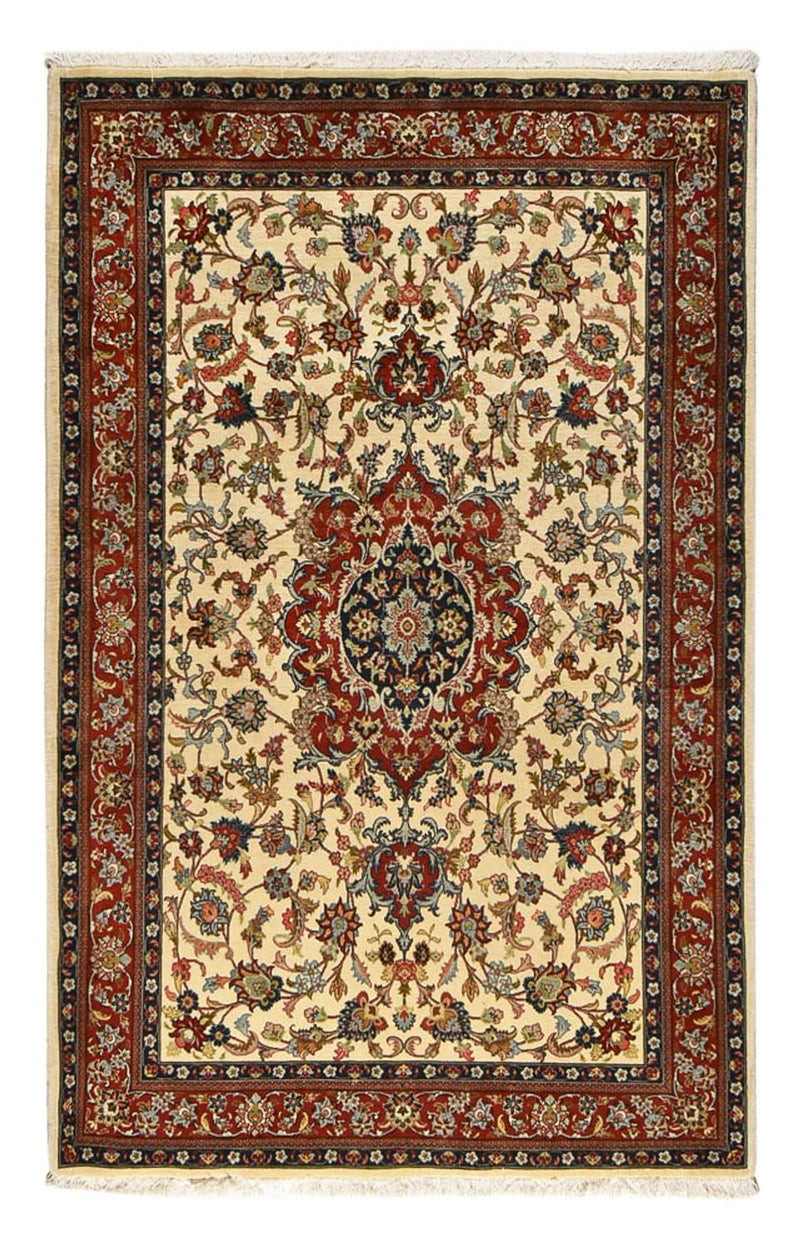 Perserteppich - Ghom - Royal - 202 x 131 cm - hellbeige