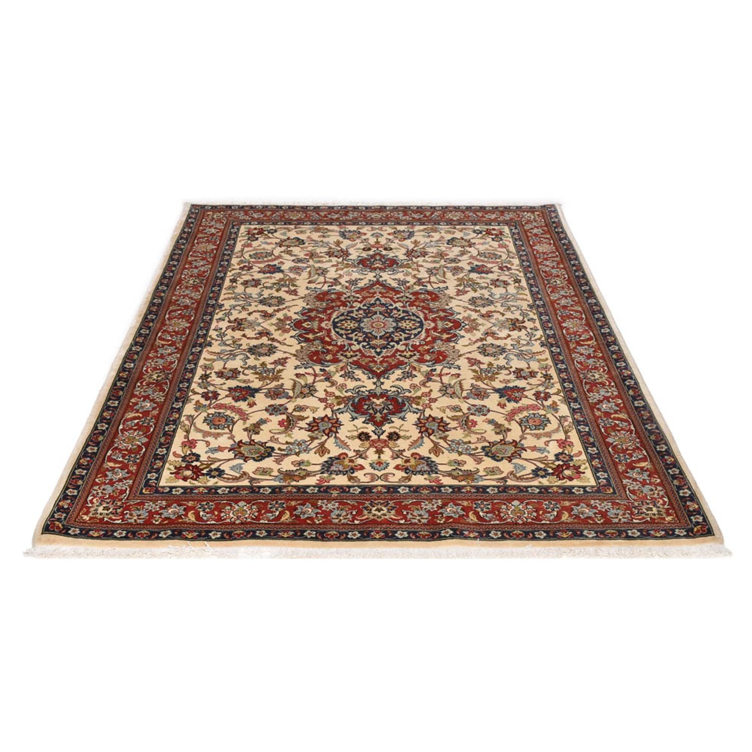 Perserteppich - Ghom - Royal - 202 x 131 cm - hellbeige