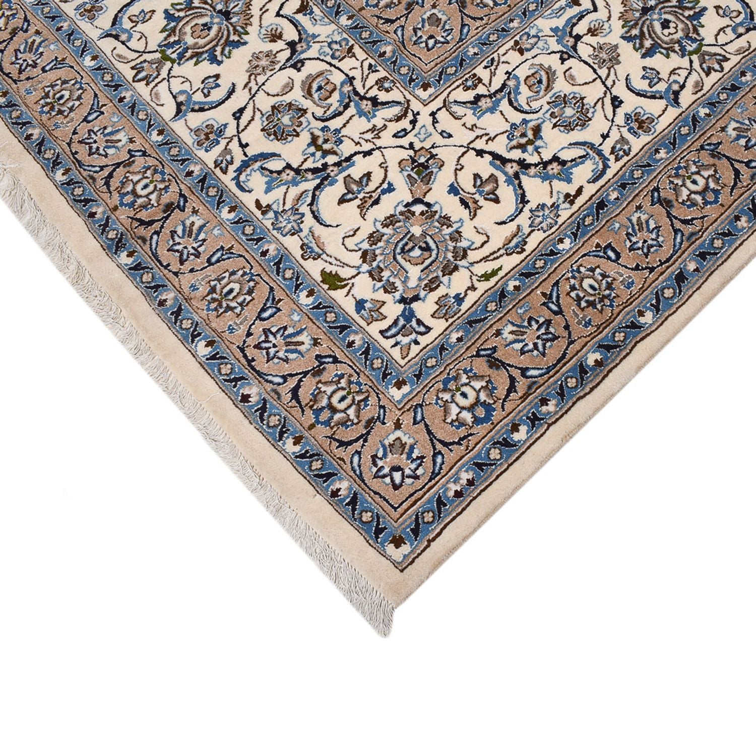 Perserteppich - Nain - Royal - 626 x 400 cm - grau