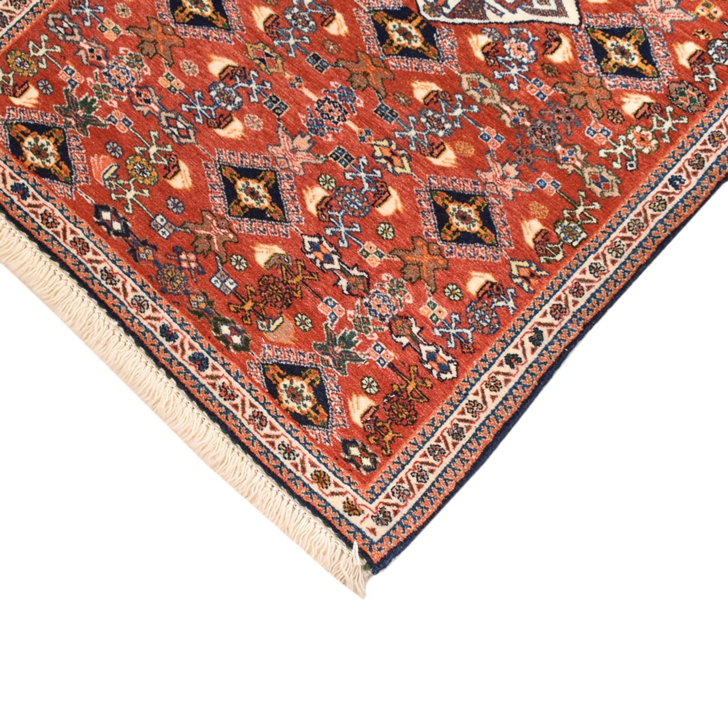 Gabbeh Teppich - Kaschkuli Perser - 88 x 61 cm - mehrfarbig