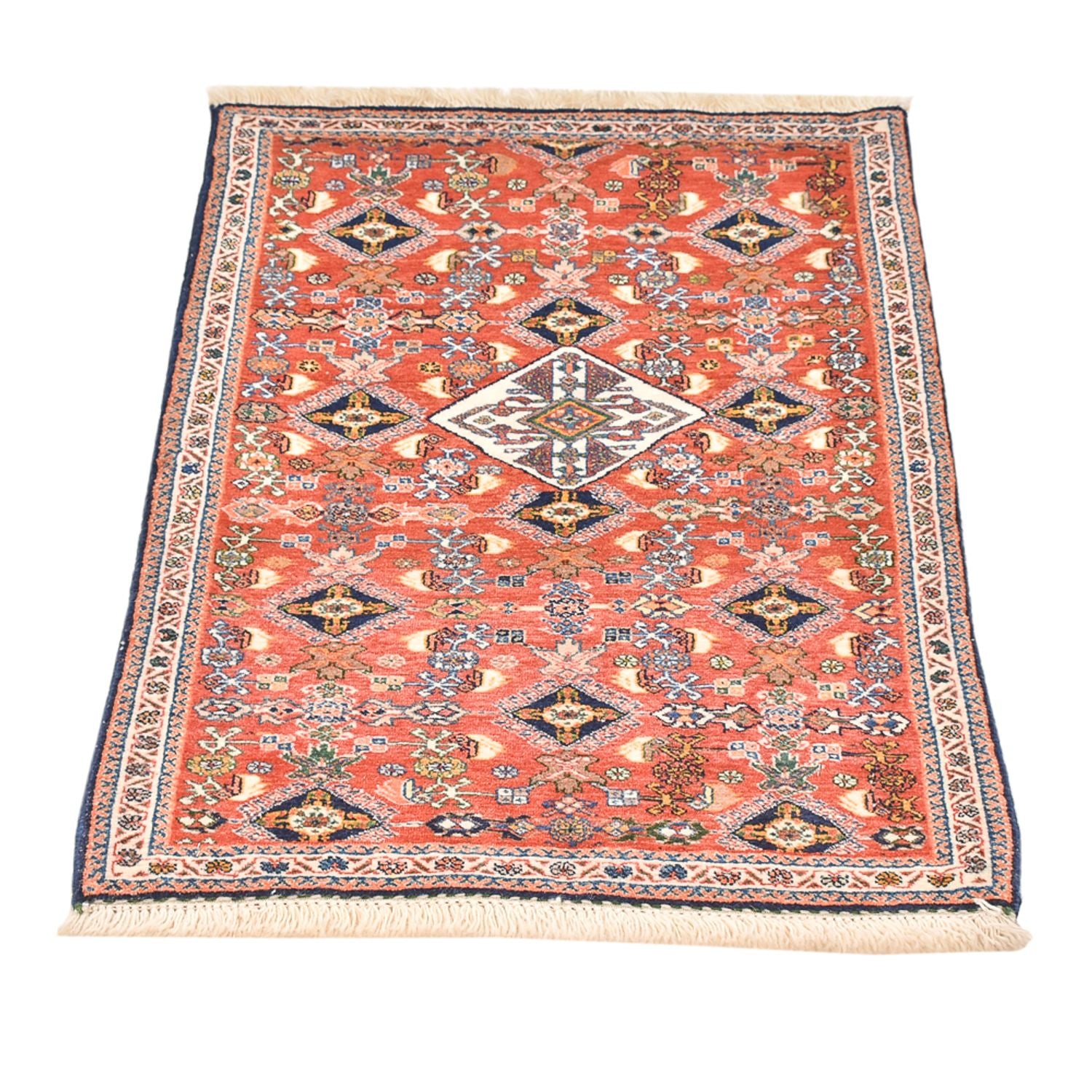 Gabbeh Teppich - Kaschkuli Perser - 88 x 61 cm - mehrfarbig