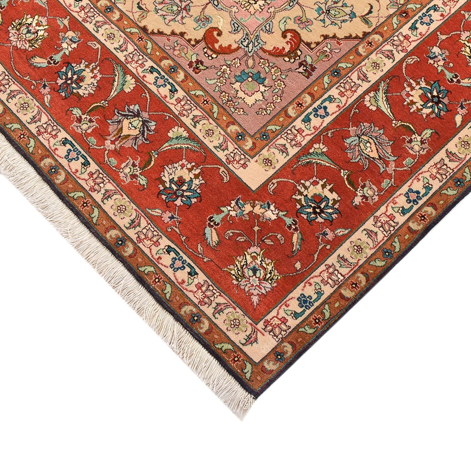 Perserteppich - Täbriz - Royal - 255 x 205 cm - dunkelblau