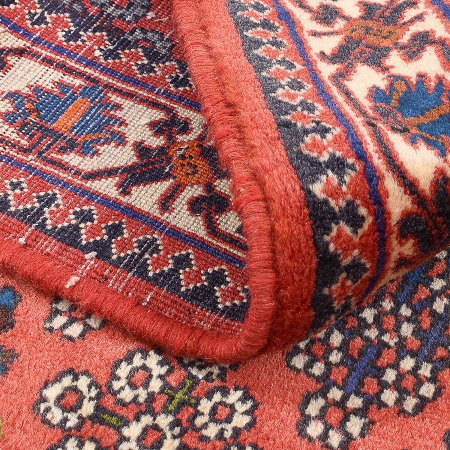 Gabbeh Teppich - Kaschkuli Perser - 155 x 114 cm - hellrot