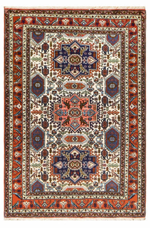 Perserteppich - Nomadic - 194 x 133 cm - mehrfarbig