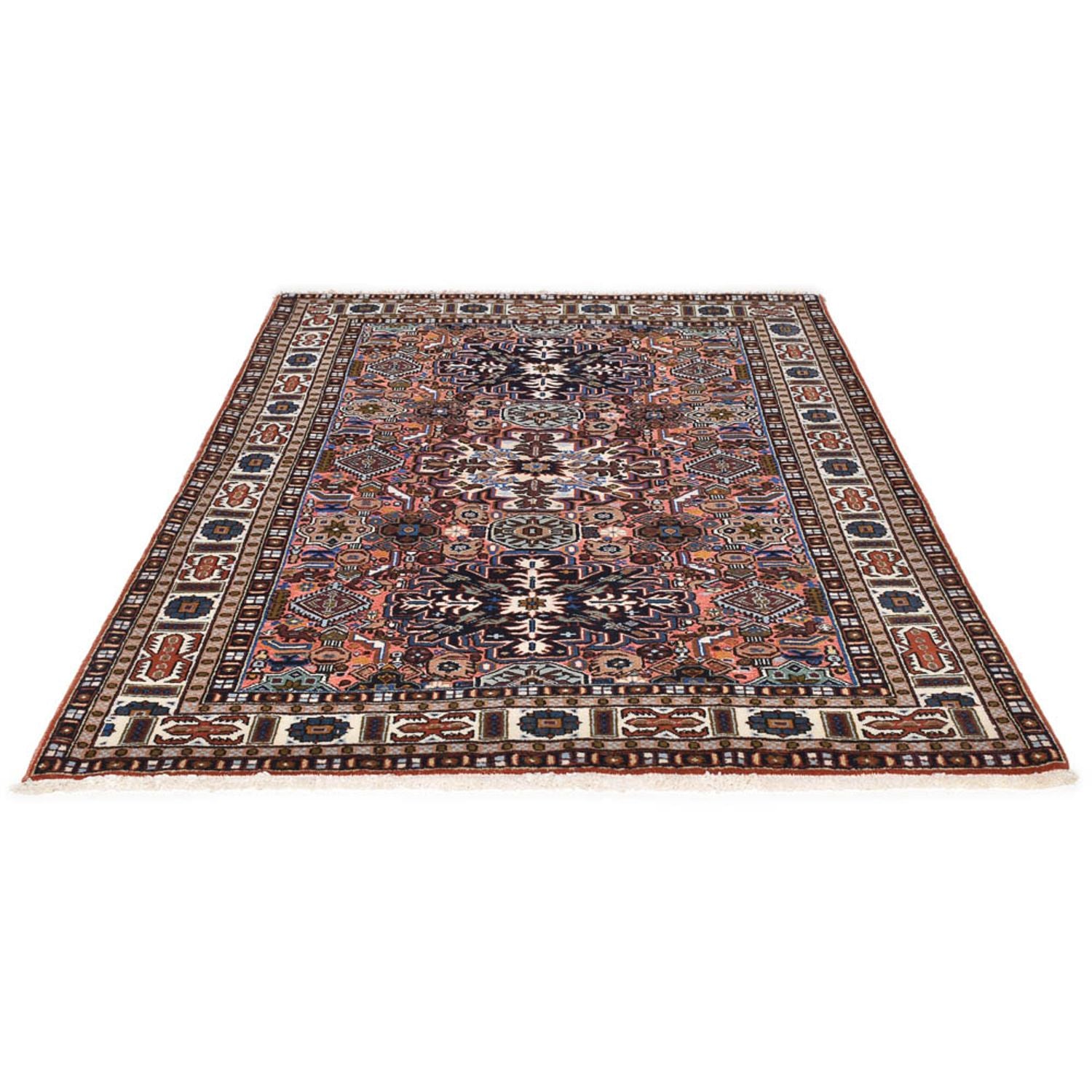 Perserteppich - Nomadic - 206 x 143 cm - mehrfarbig