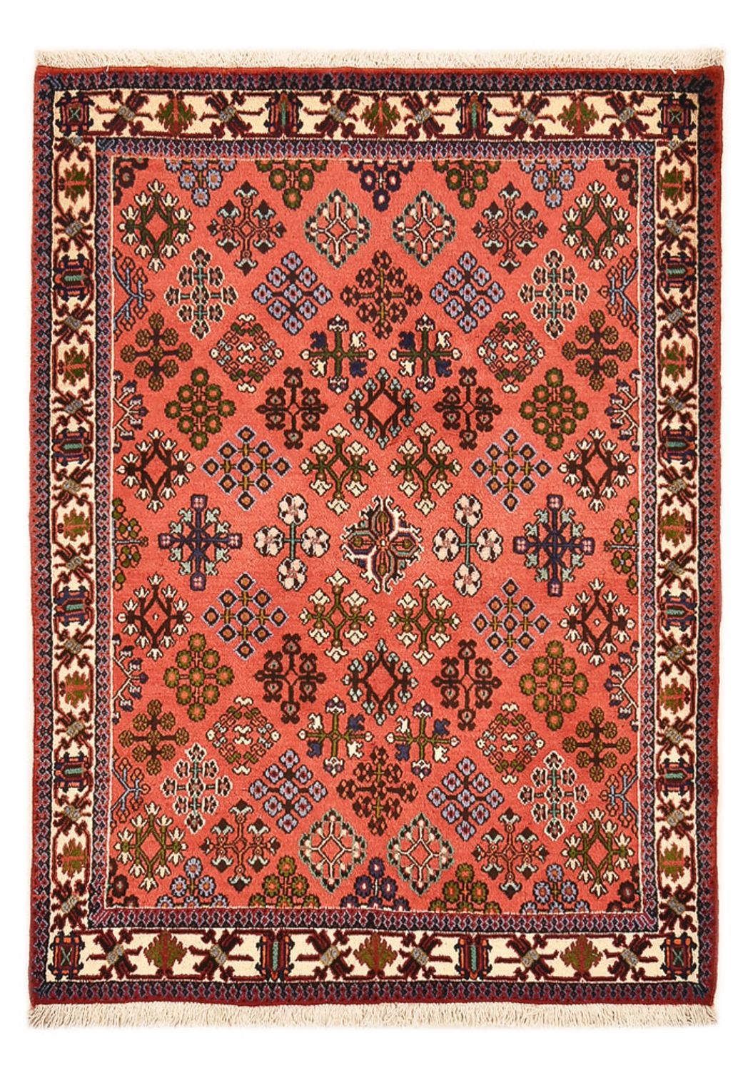 Perserteppich - Nomadic - 158 x 115 cm - hellrot