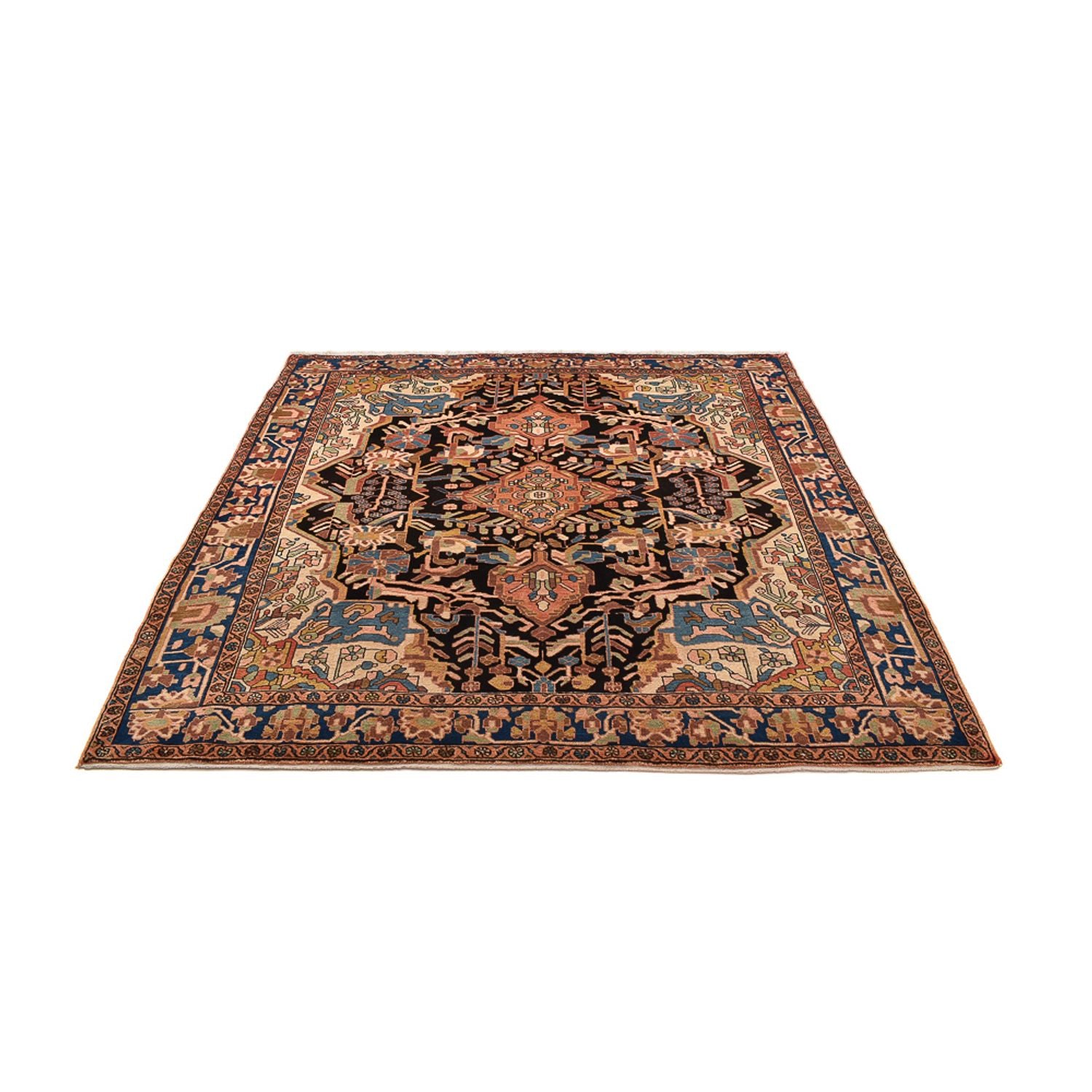 Perserteppich - Nomadic quadratisch  - 206 x 203 cm - mehrfarbig