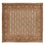 Perserteppich - Täbriz - Royal quadratisch  - 200 x 199 cm - dunkelbeige