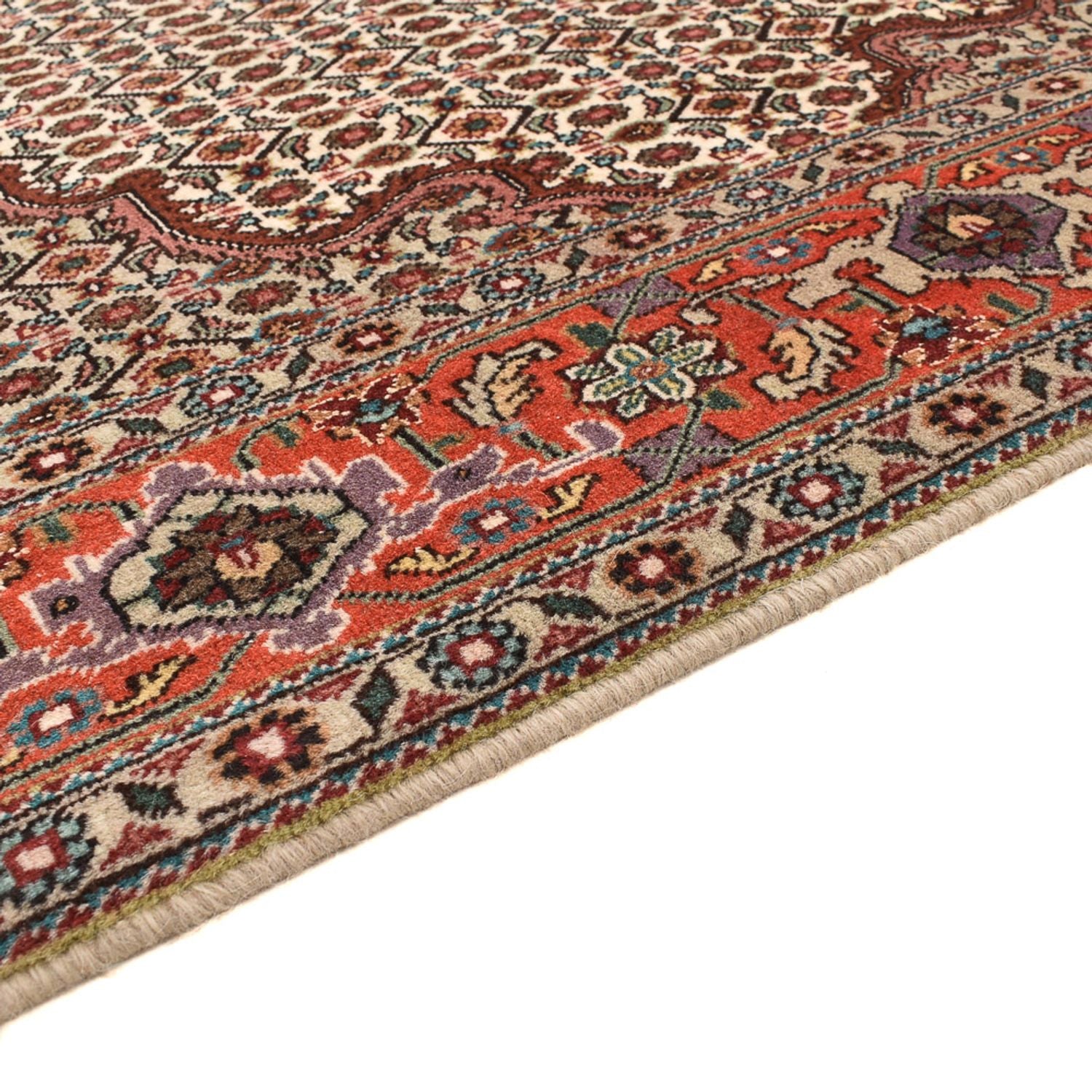 Perserteppich - Täbriz - Royal quadratisch  - 204 x 196 cm - hellbraun