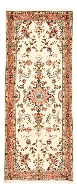 Läufer Perser - Täbriz - Royal - 203 x 81 cm - creme