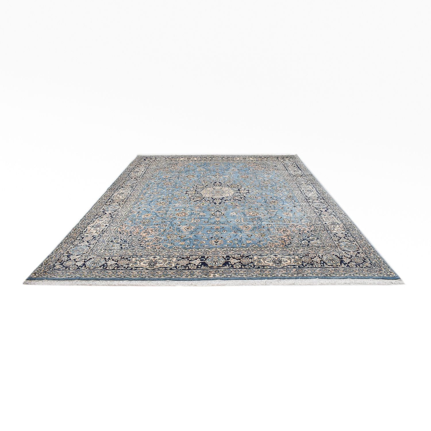 Perserteppich - Royal - 382 x 312 cm - hellblau