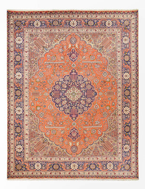 Perserteppich - Täbriz - Royal - 397 x 300 cm - orange