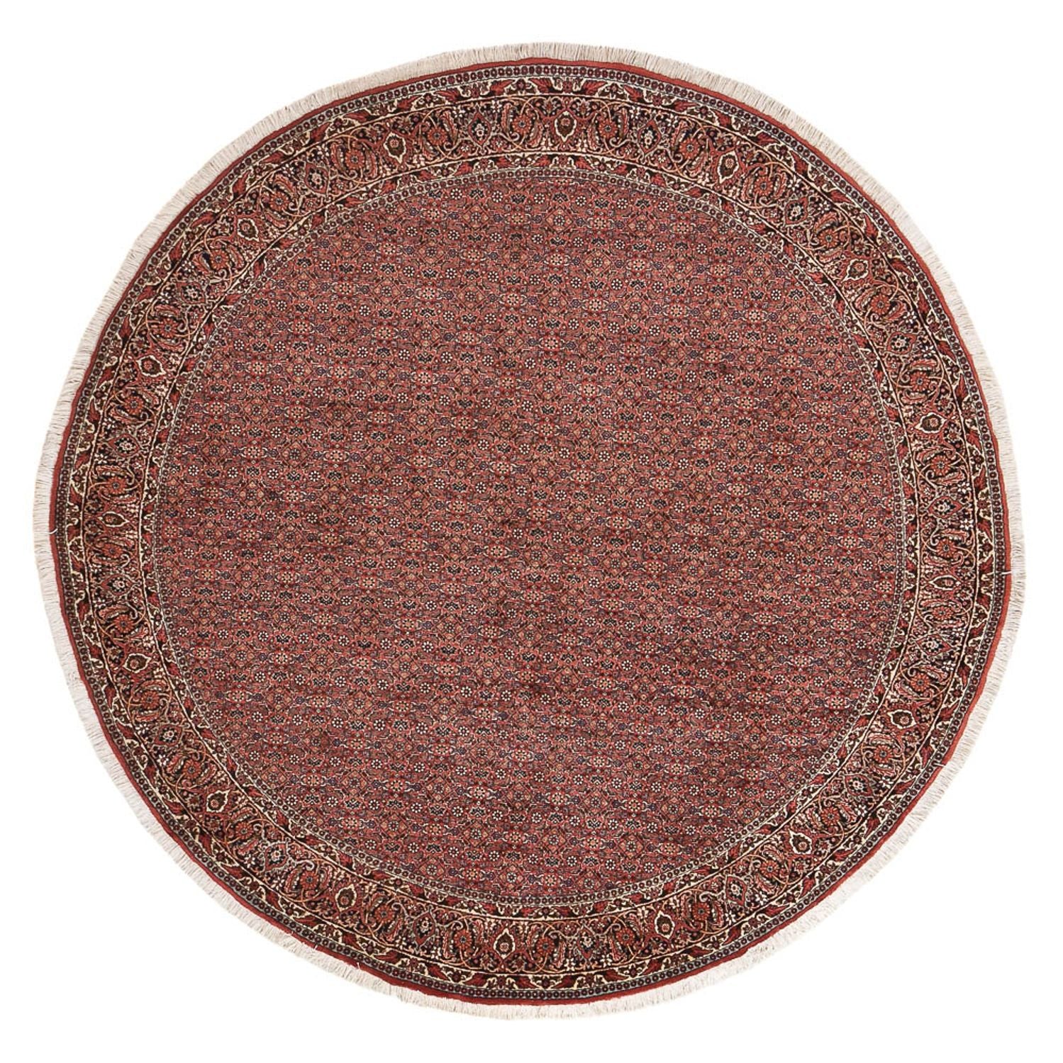 Perserteppich - Bidjar rund  - 255 x 255 cm - rost