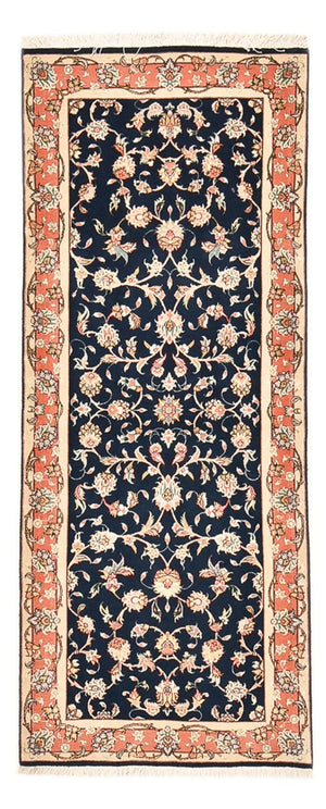 Läufer Perser - Täbriz - Royal - 191 x 78 cm - dunkelblau