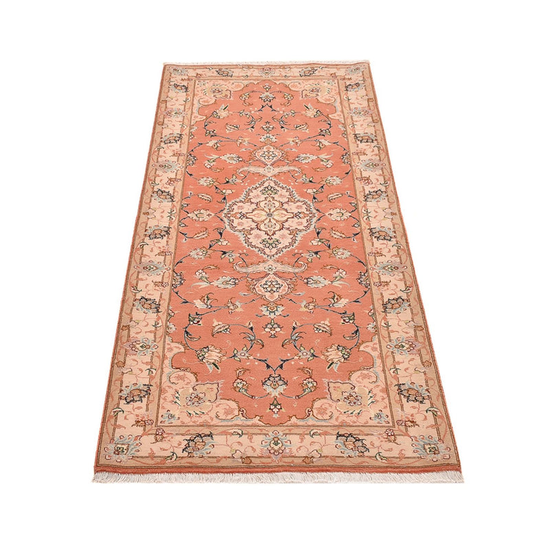 Läufer Perser - Täbriz - Royal - 203 x 80 cm - hellrot