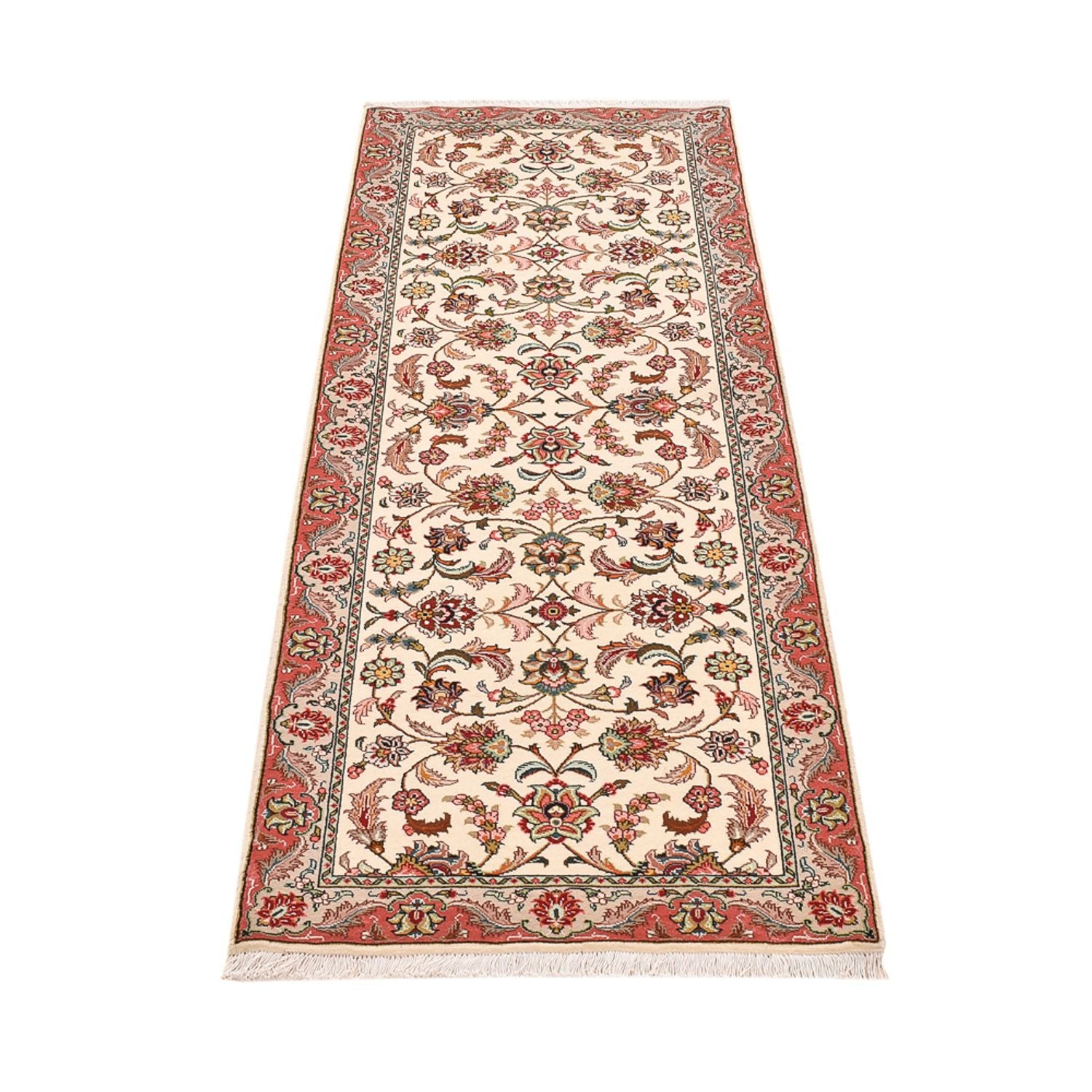 Läufer Perser - Täbriz - Royal - 202 x 71 cm - creme