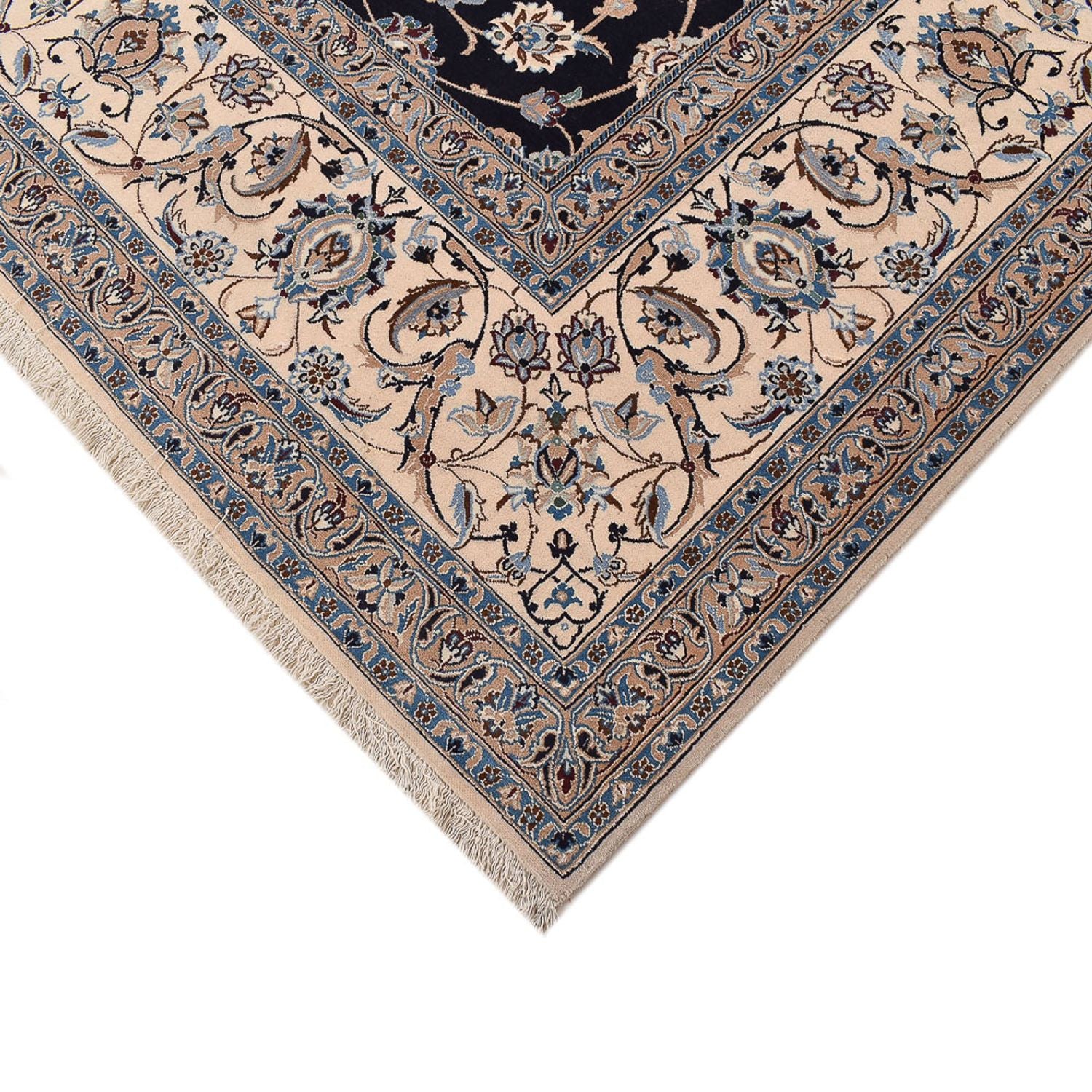 Perserteppich - Nain - Premium - 342 x 258 cm - dunkelblau