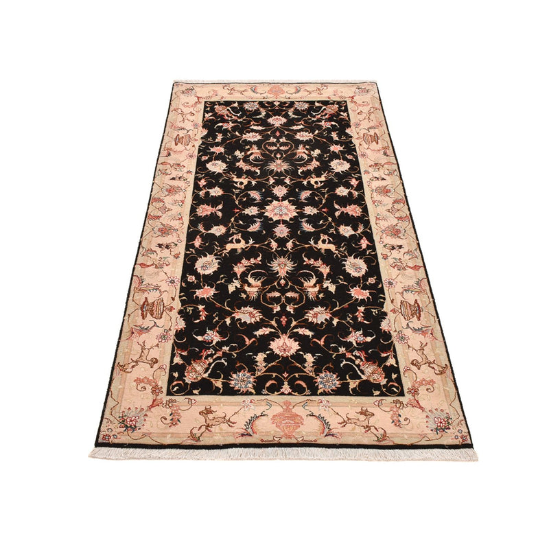 Läufer Perser - Täbriz - Royal - 204 x 100 cm - dunkelblau