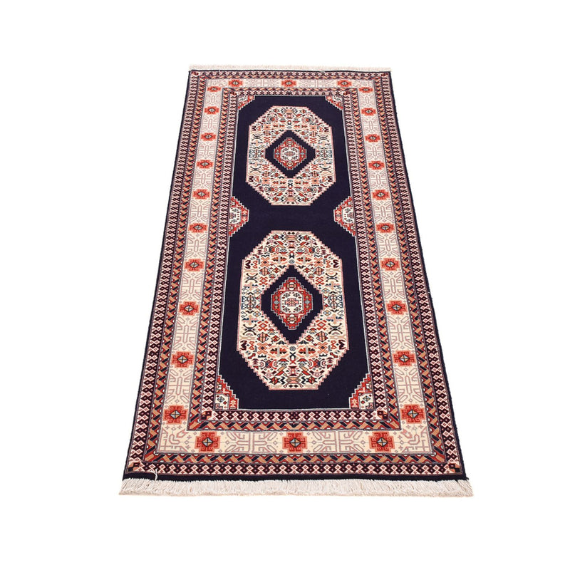 Läufer Perser - Täbriz - Premium - 186 x 72 cm - dunkelblau