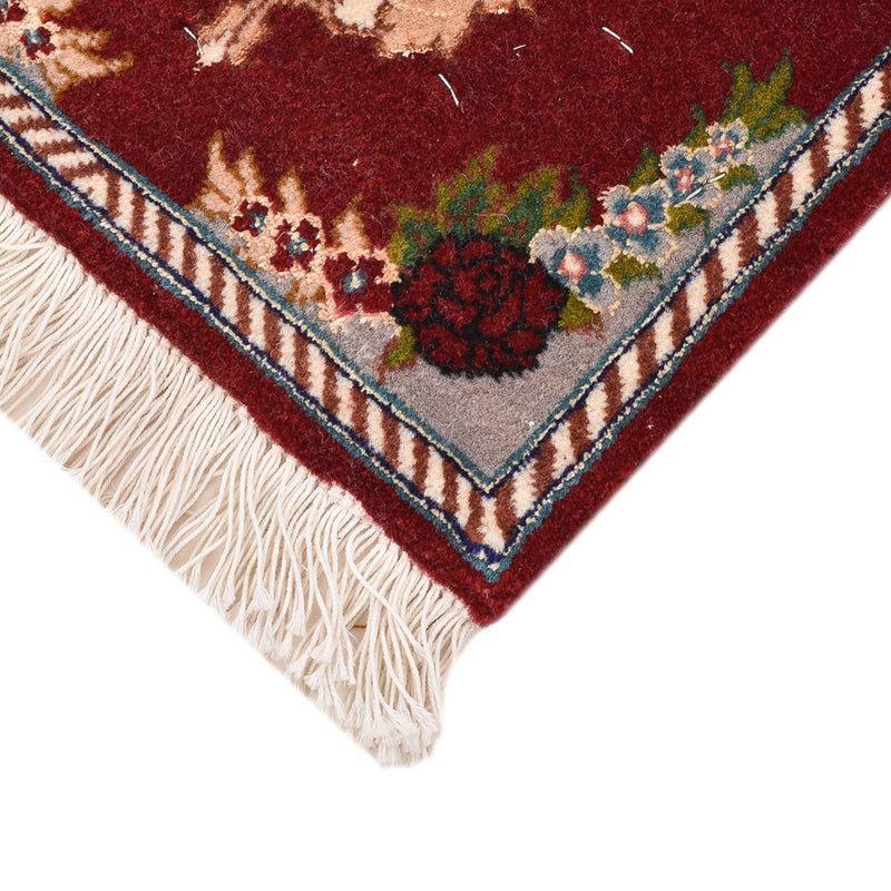 Perserteppich - Täbriz - Premium - 40 x 30 cm - dunkelrot