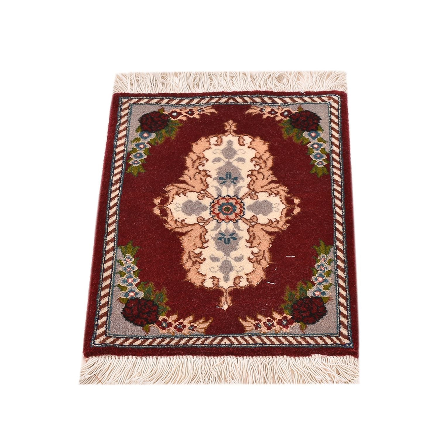 Perserteppich - Täbriz - Premium - 40 x 30 cm - dunkelrot