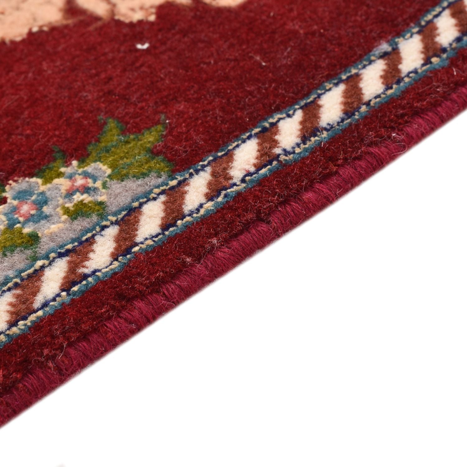 Perserteppich - Täbriz - Premium - 40 x 30 cm - dunkelrot