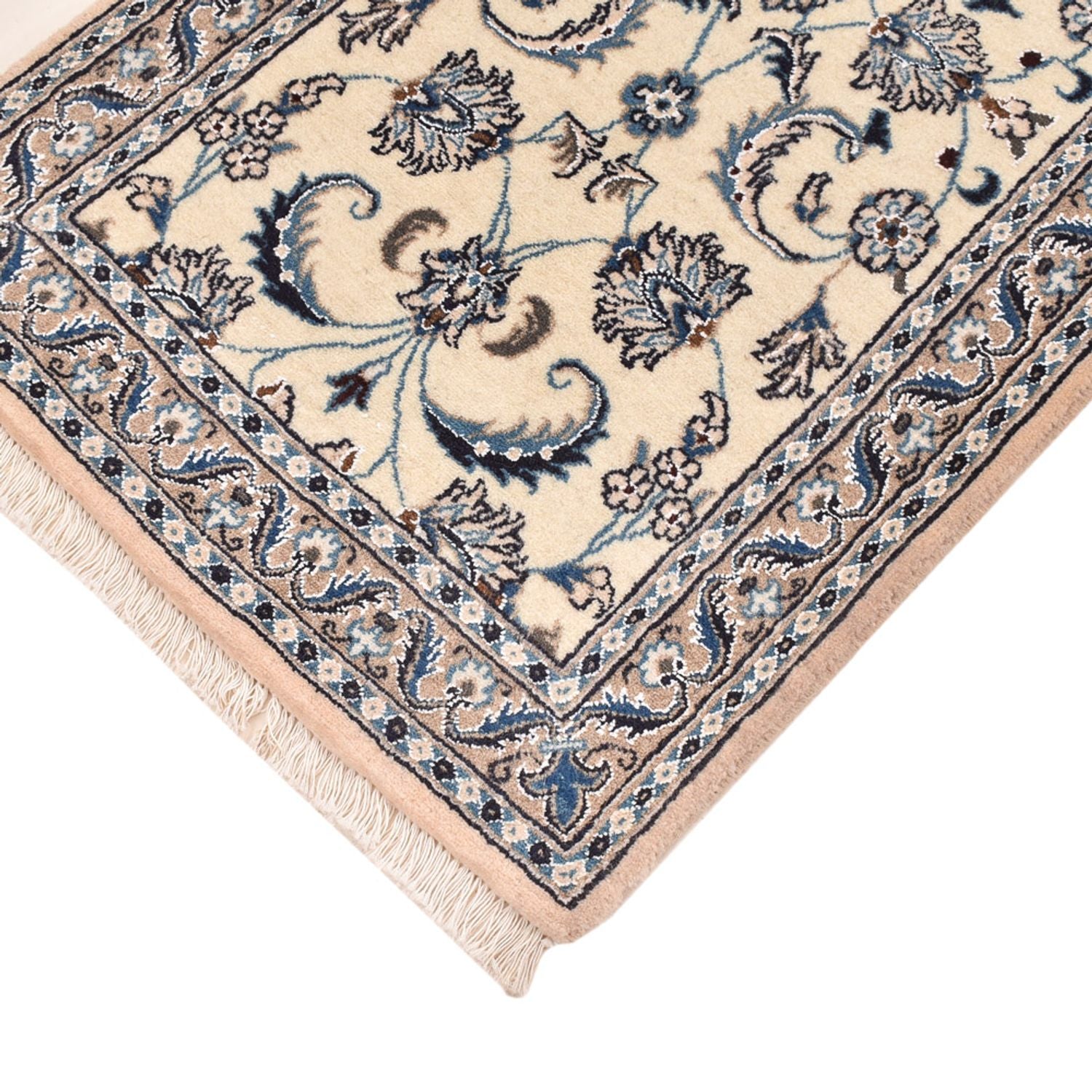 Läufer Perser - Nain - Royal - 196 x 61 cm - creme