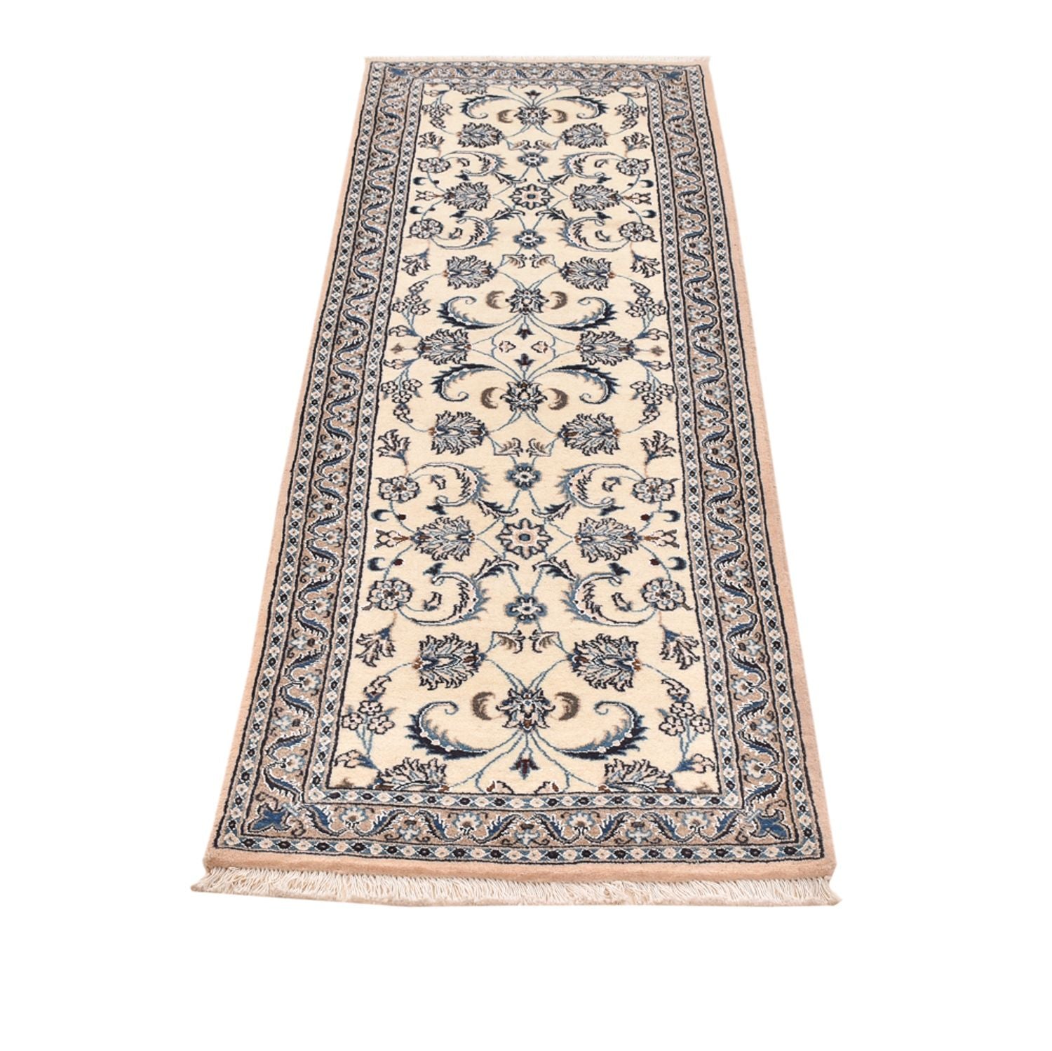 Läufer Perser - Nain - Royal - 196 x 61 cm - creme