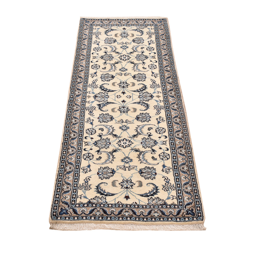 Läufer Perser - Nain - Royal - 197 x 64 cm - creme