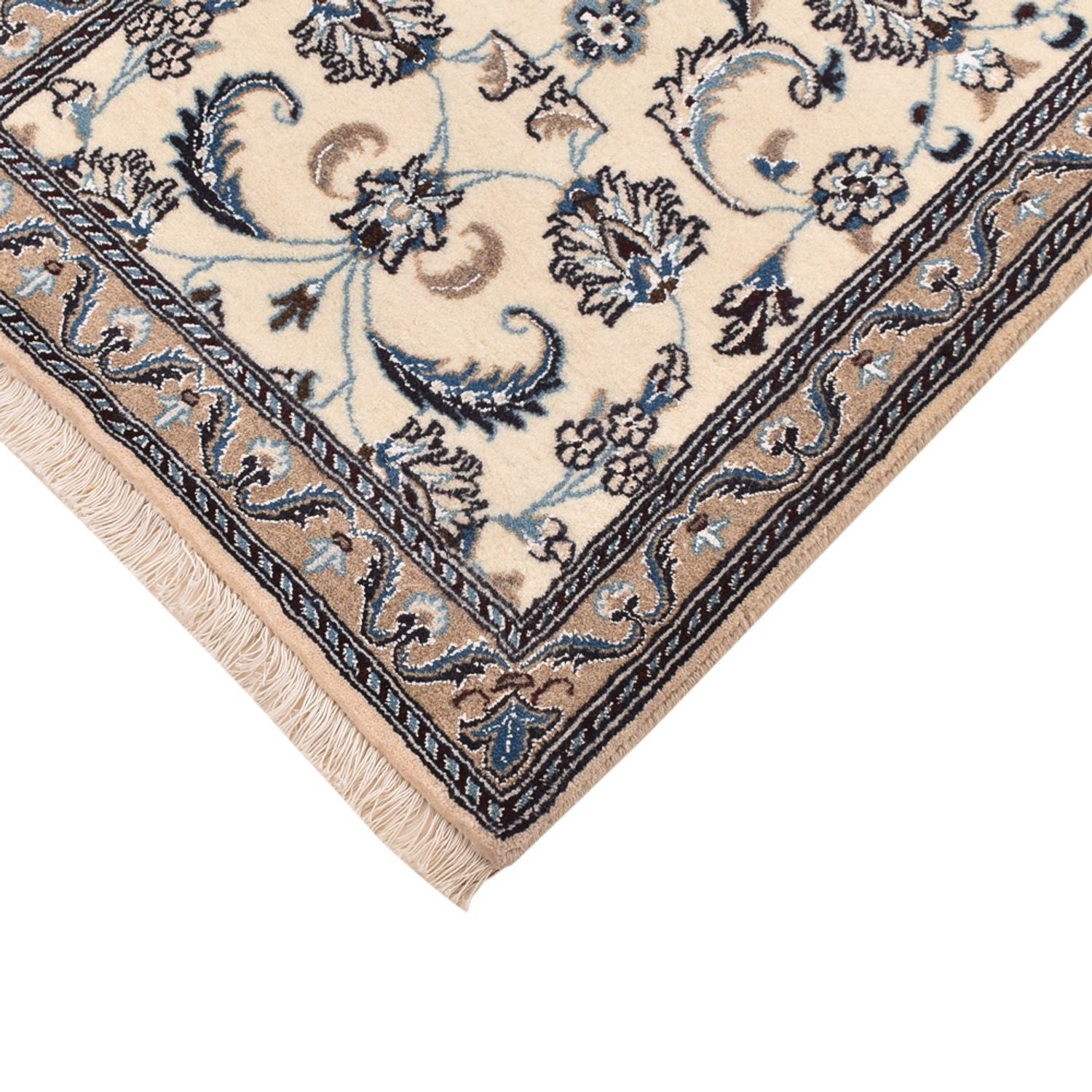 Läufer Perser - Nain - Royal - 202 x 63 cm - creme