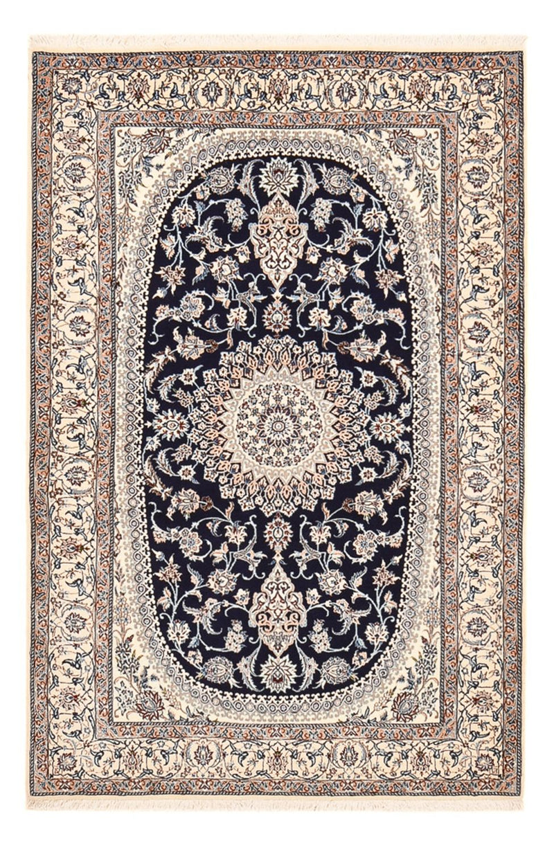 Perserteppich - Nain - Premium - 198 x 131 cm - dunkelblau