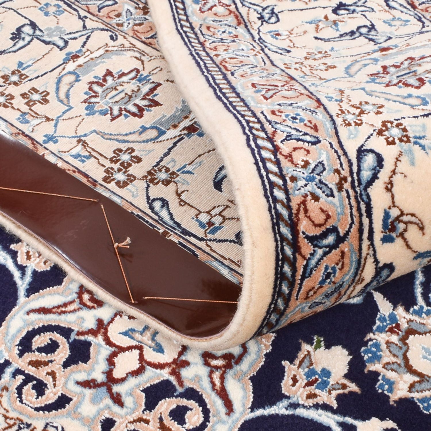 Perserteppich - Nain - Premium - 198 x 131 cm - dunkelblau