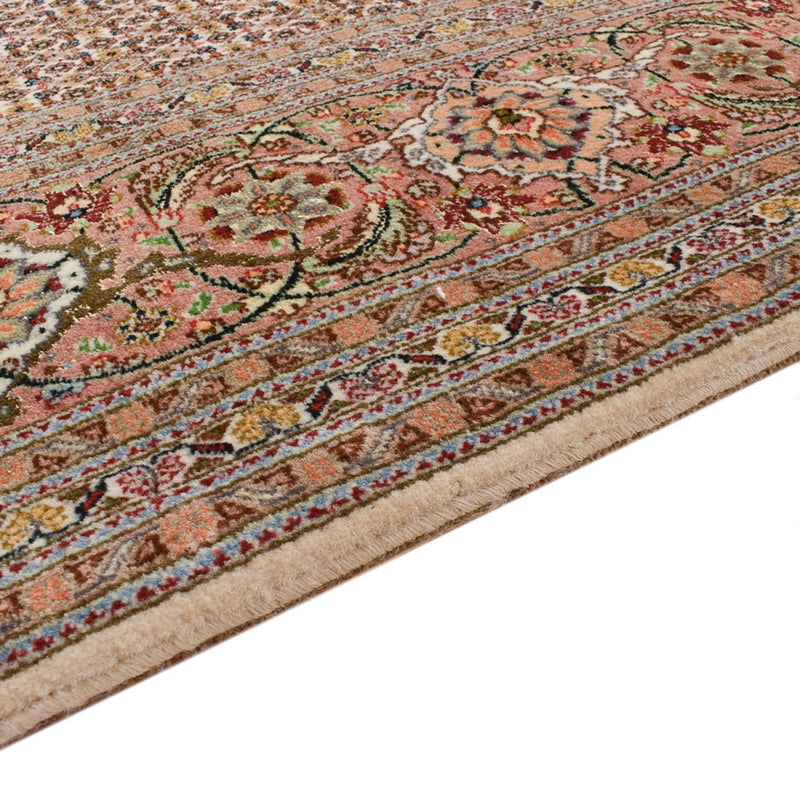 Läufer Perser - Täbriz - Royal - 408 x 201 cm - hellbraun