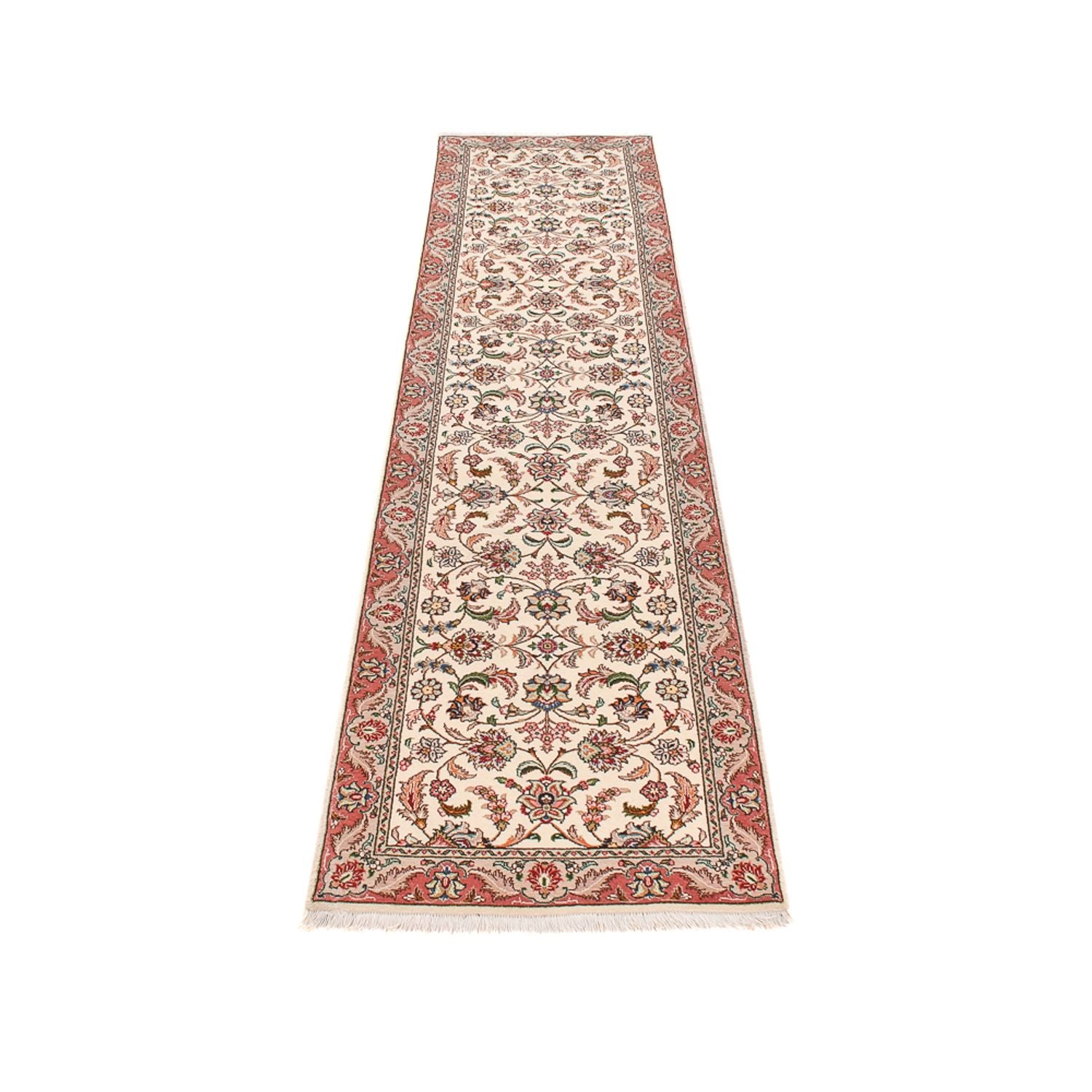 Läufer Perser - Täbriz - Premium - 297 x 69 cm - caramel