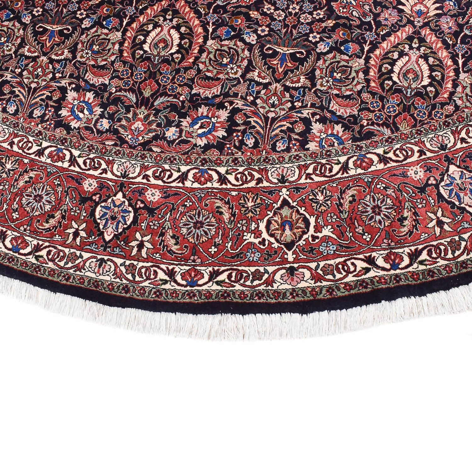 Perserteppich - Bidjar rund  - 300 x 300 cm - dunkelrot