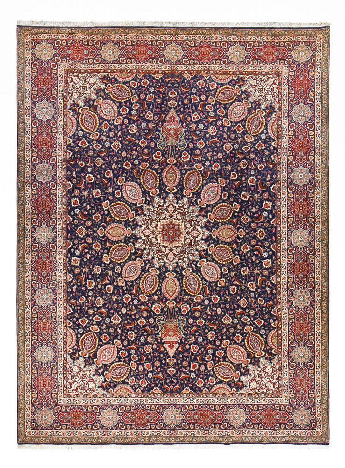 Perserteppich - Täbriz - Royal - 400 x 297 cm - dunkelblau