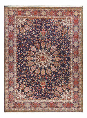 Perserteppich - Täbriz - Royal - 400 x 297 cm - dunkelblau